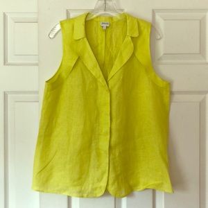 Armani Collezioni Linen Top